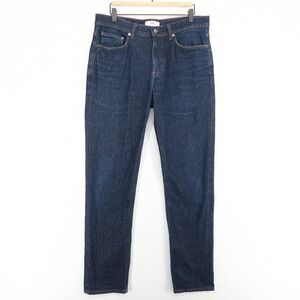 Spoke Original Jeans Mens 33 Dark Blue Build B Regular Fit Straight Leg 12oz